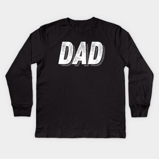 Dad - Daddy Gifts Vintage Design Kids Long Sleeve T-Shirt